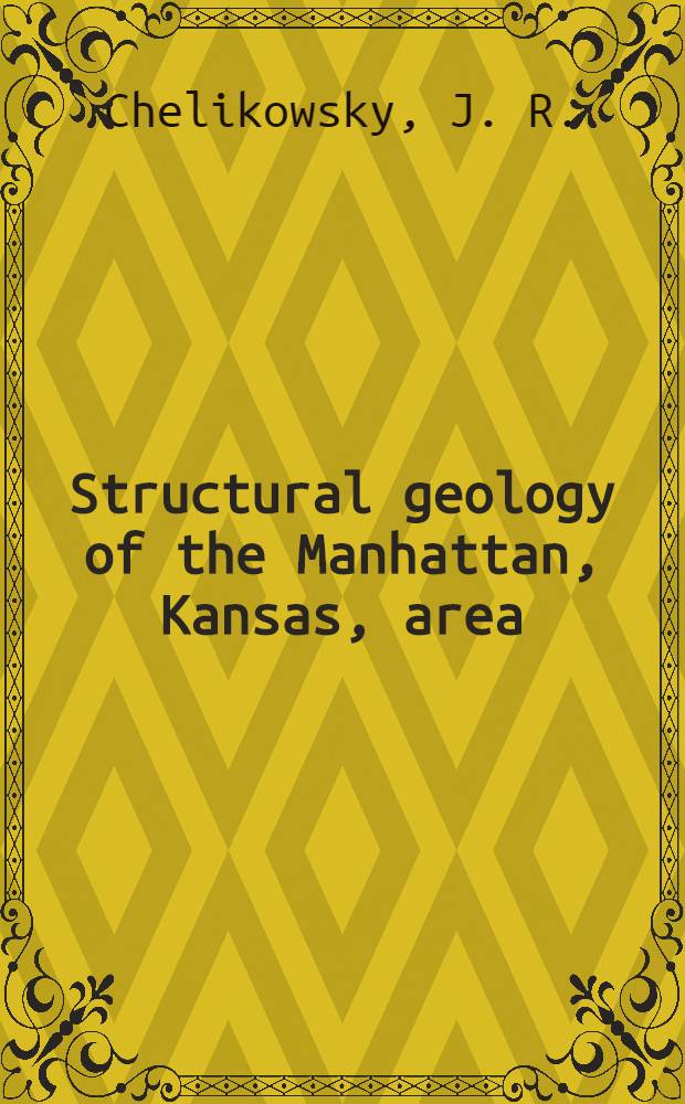 Structural geology of the Manhattan, Kansas, area