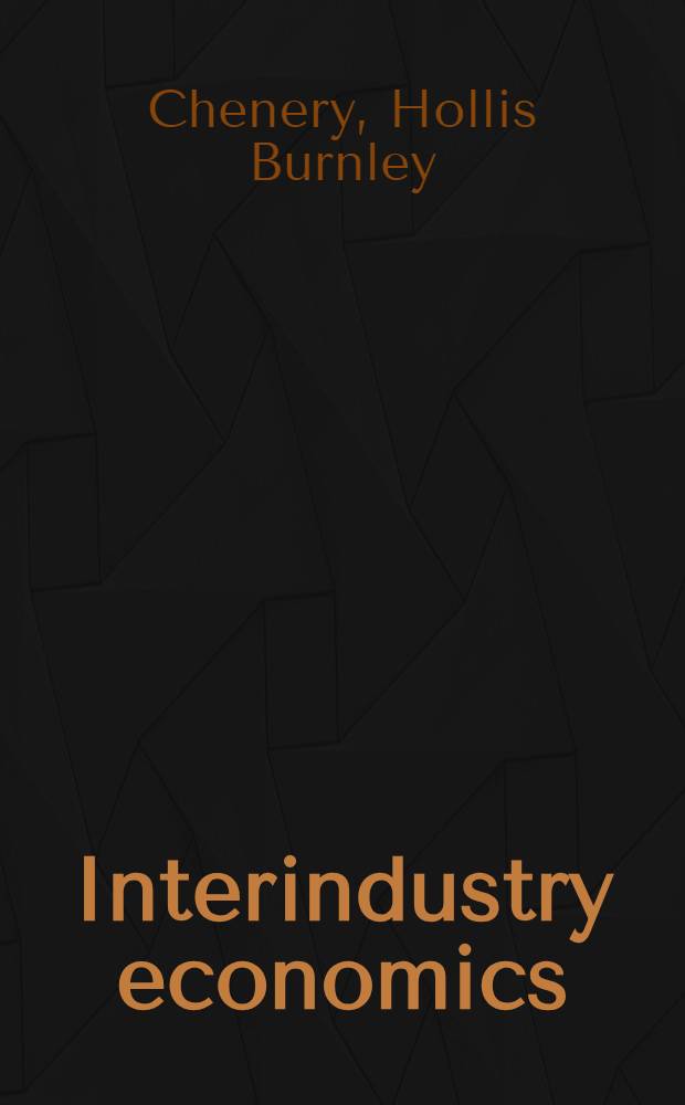 Interindustry economics