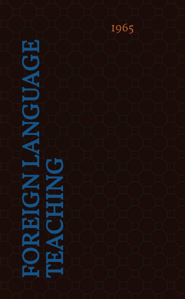 Foreign language teaching