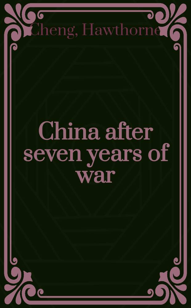 China after seven years of war