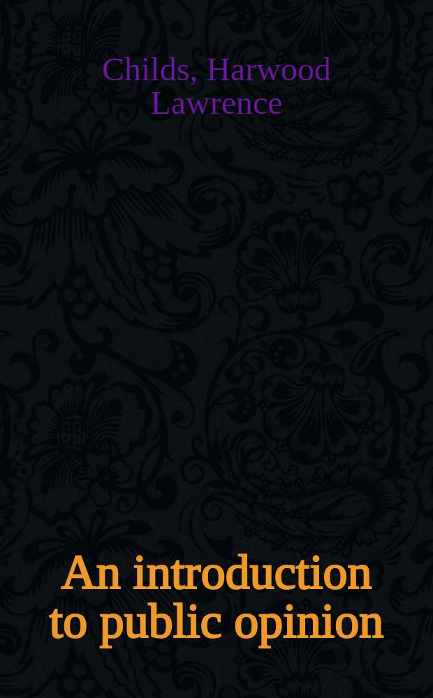 An introduction to public opinion