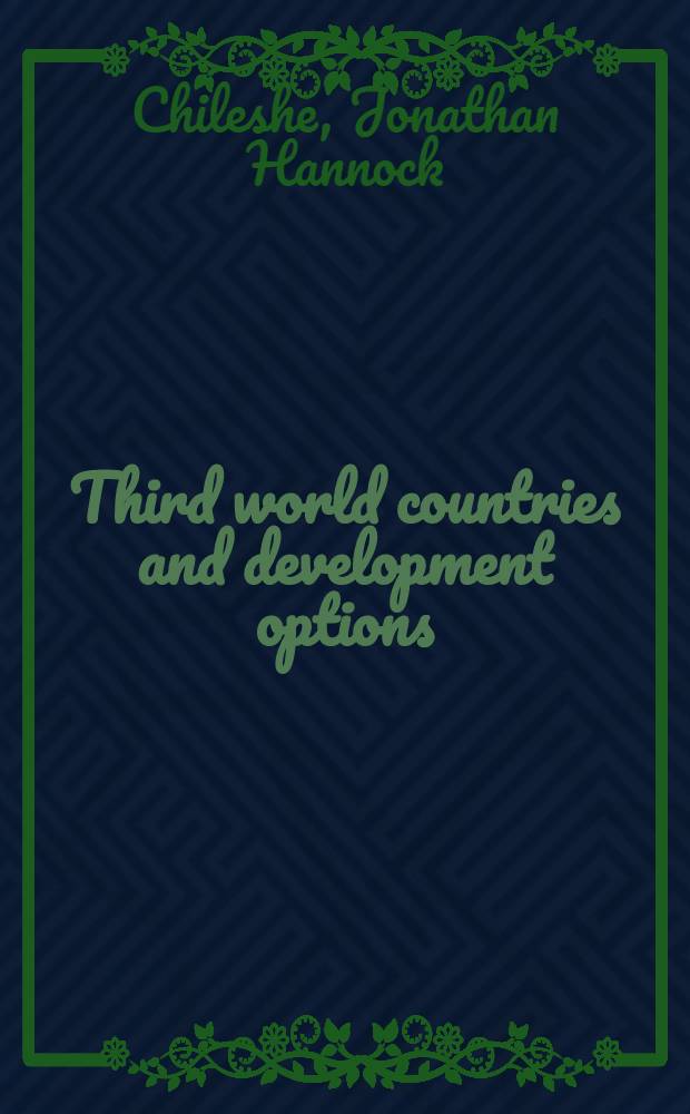 Third world countries and development options