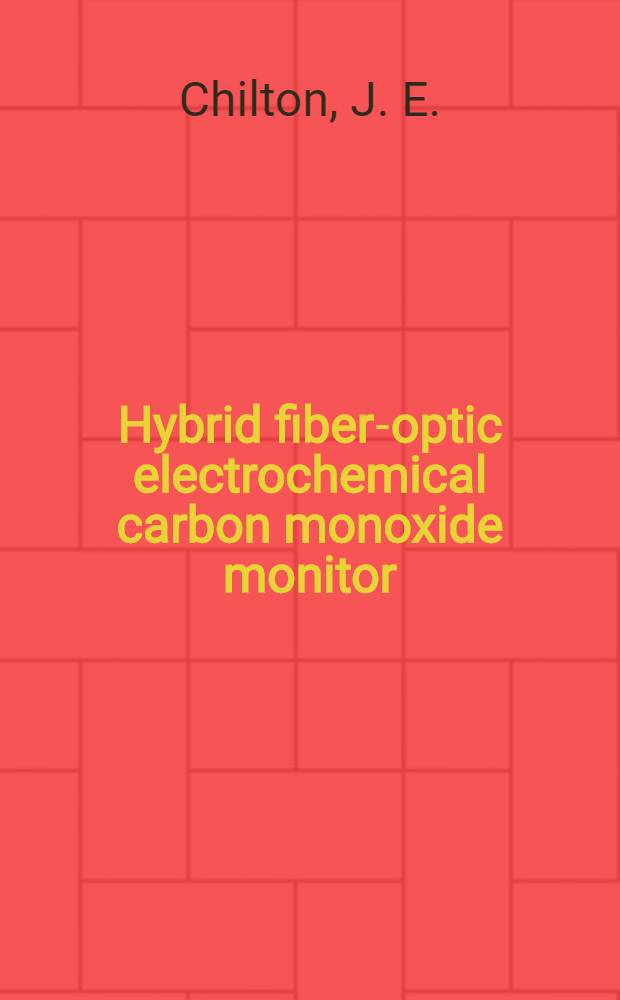 Hybrid fiber-optic electrochemical carbon monoxide monitor