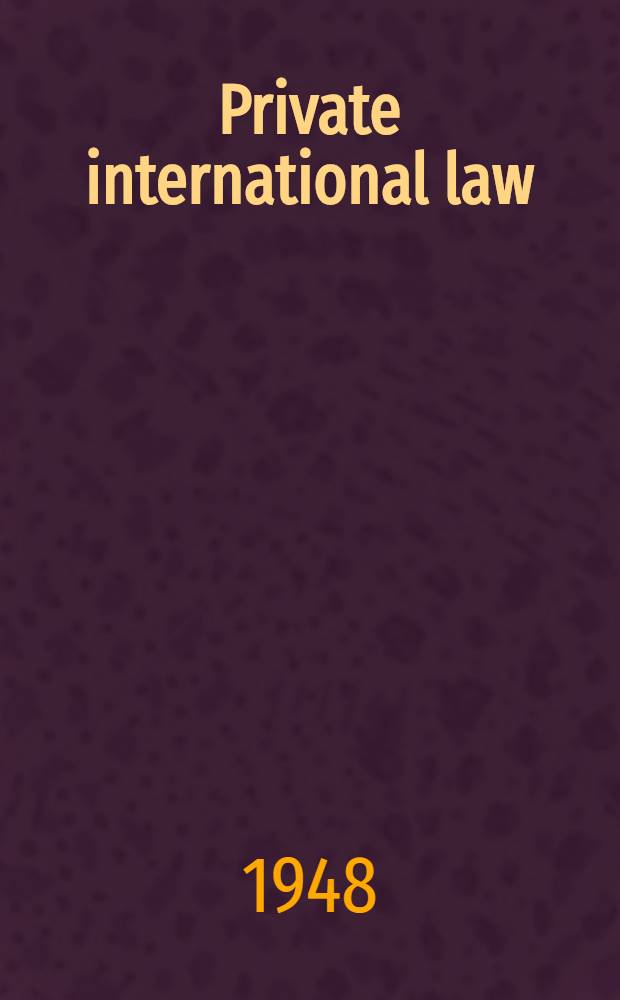 Private international law