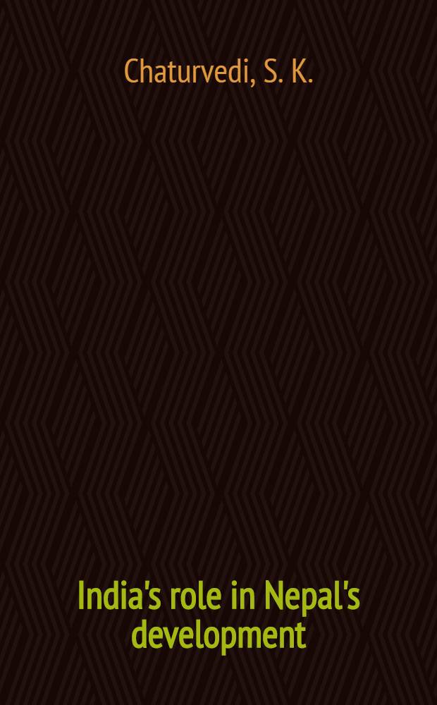 India's role in Nepal's development