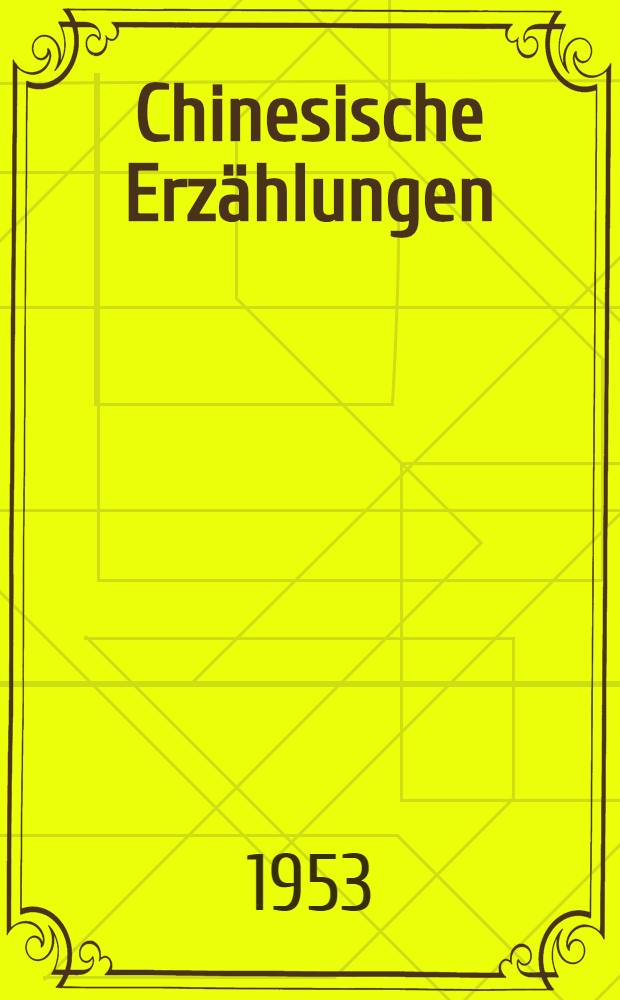 Chinesische Erzählungen
