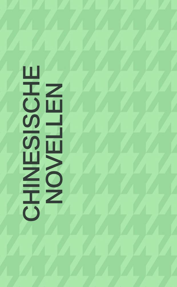Chinesische Novellen