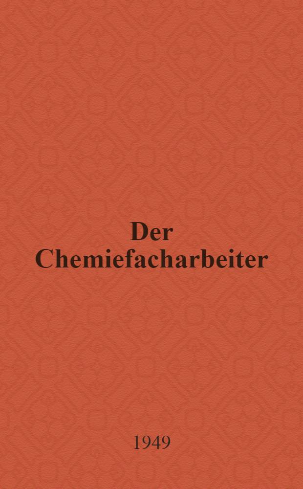 Der Chemiefacharbeiter : Fachrechnen