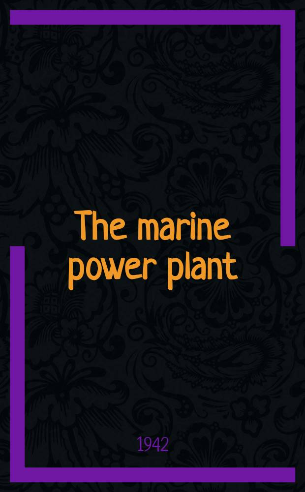 The marine power plant