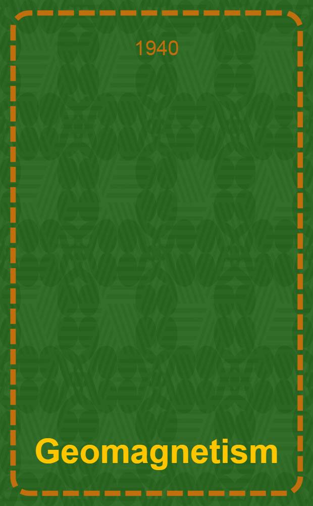 Geomagnetism