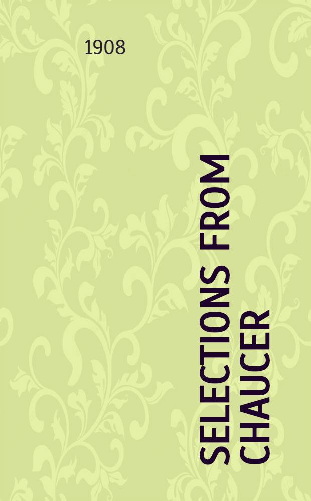 Selections from Chaucer