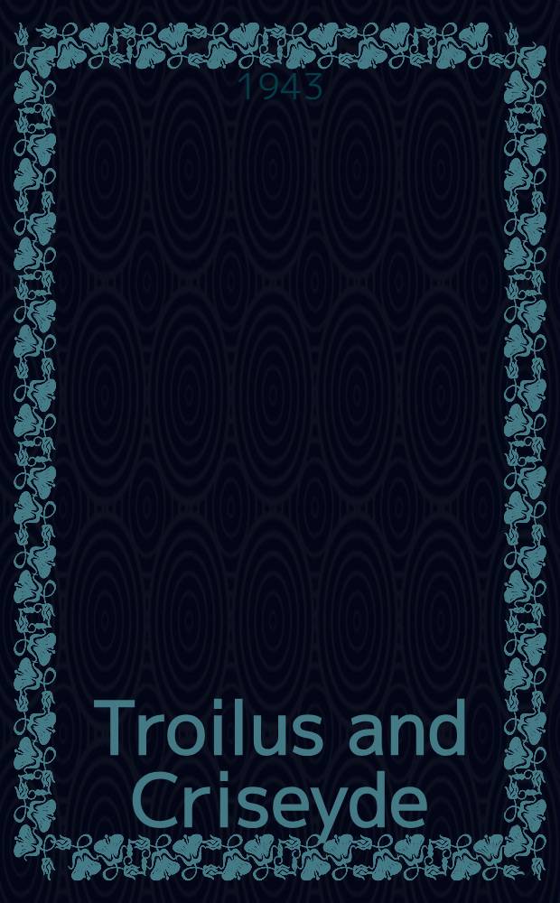 Troilus and Criseyde