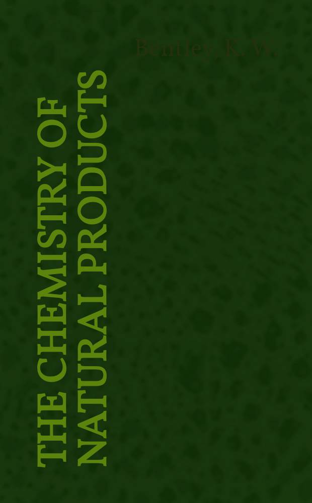 The chemistry of natural products : A series of texts on the constitution of natural products. Vol. 4 : The natural pigments