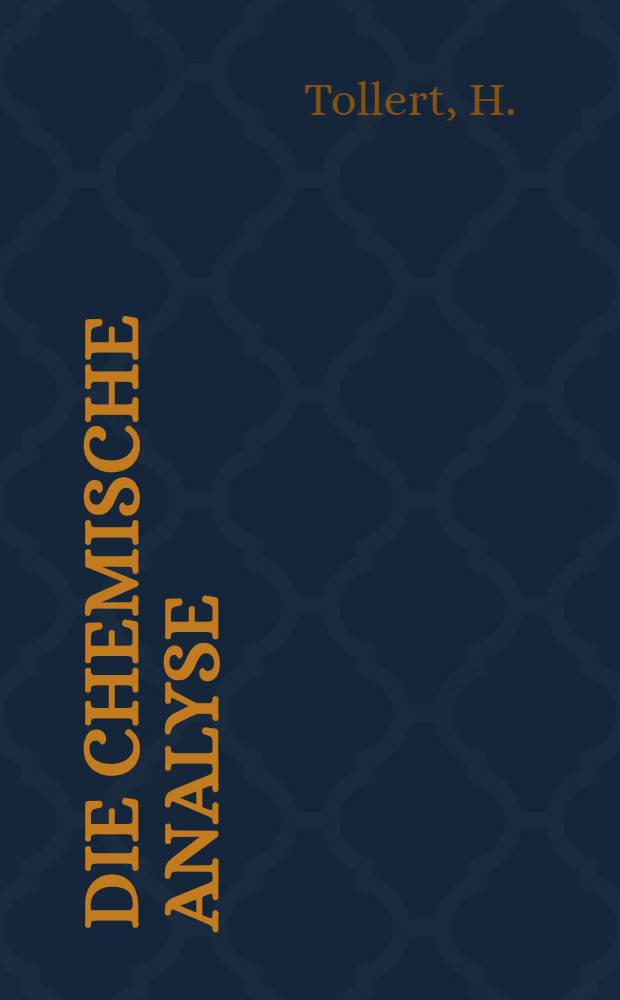 Die Chemische Analyse : Sammlung von Einzeldarstellungen auf dem Gebiete der chemischen, technisch-chemischen und physikalisch-chemischen Analyse. Bd. 51 : Analytik des Kaliums
