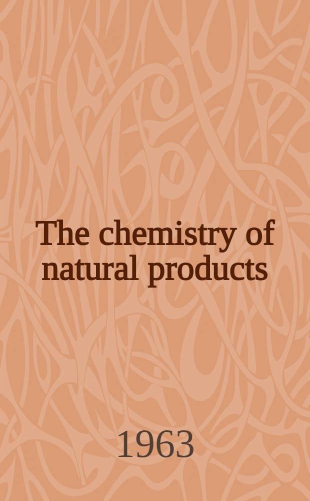 The chemistry of natural products