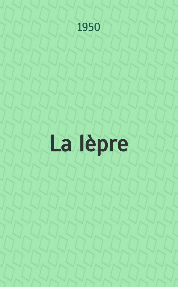 La lèpre