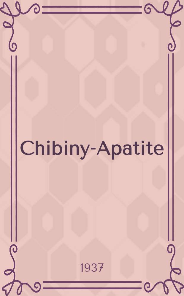 Chibiny-Apatite