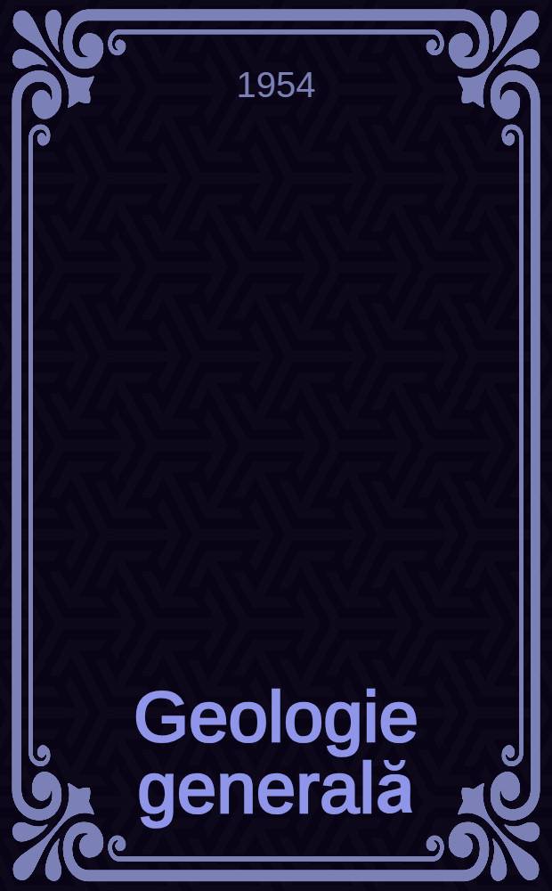 Geologie generală