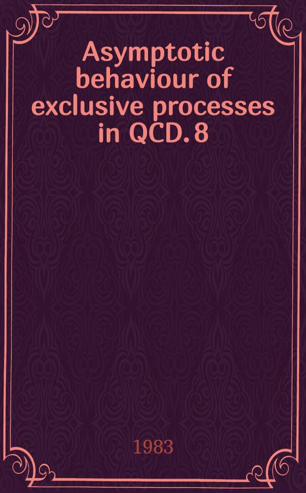 Asymptotic behaviour of exclusive processes in QCD. 8 : Quark transverse momenta inside the hadrons