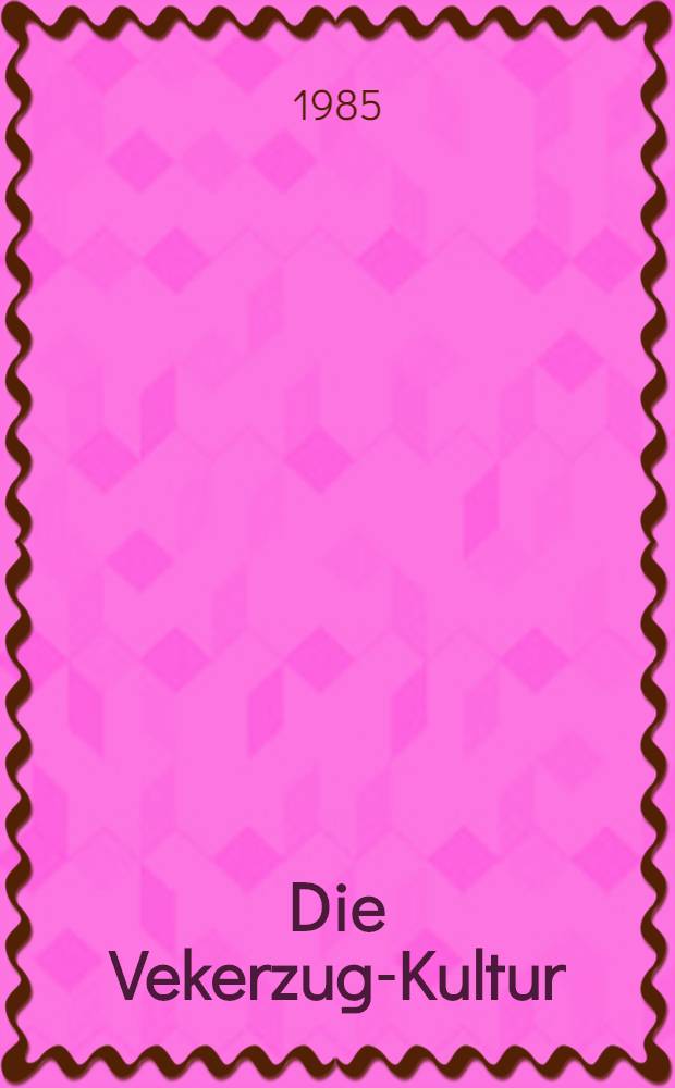 Die Vekerzug-Kultur = Studia ad culturam vekerzugianam pertinentia : Charakteristik der Funde