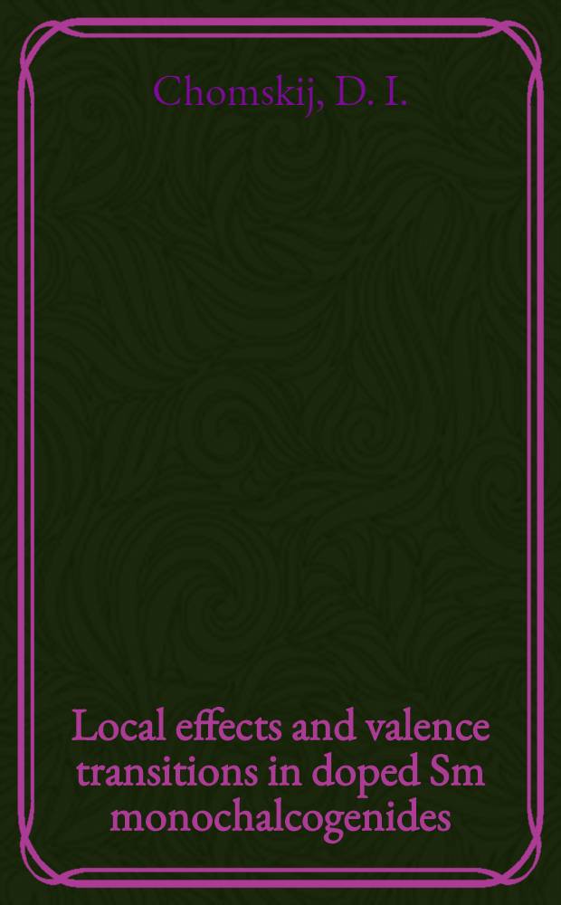 Local effects and valence transitions in doped Sm monochalcogenides