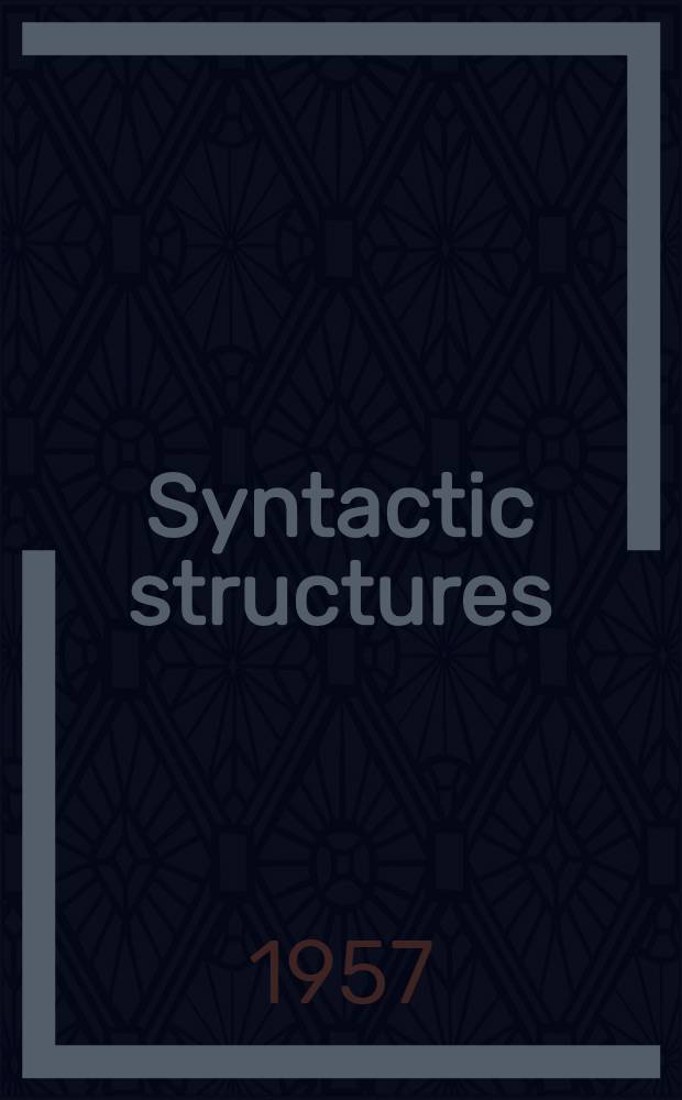 Syntactic structures