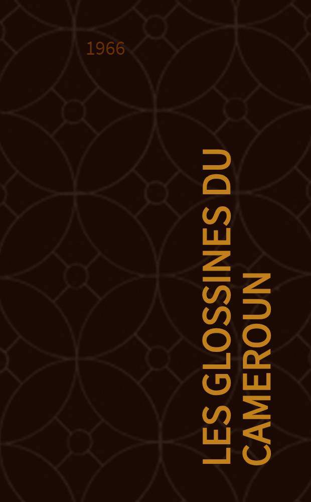 Les glossines du Cameroun : Importance de leur rôle pathogène, méthodes de lutte : Thèse ..