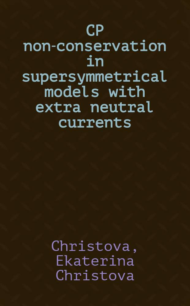 CP non-conservation in supersymmetrical models with extra neutral currents : The W±→l±νι decay