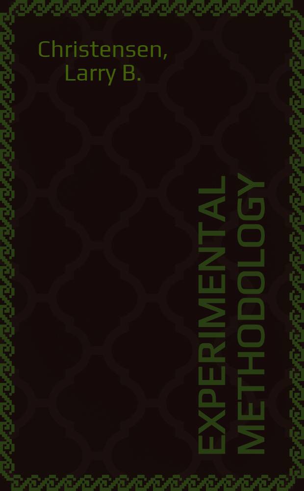 Experimental methodology