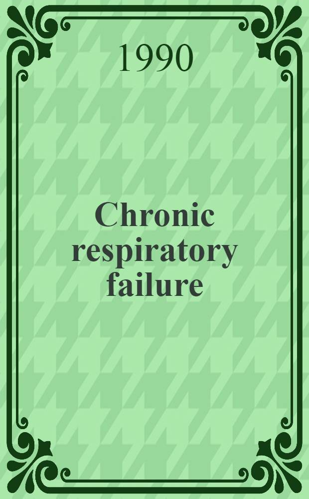 Chronic respiratory failure