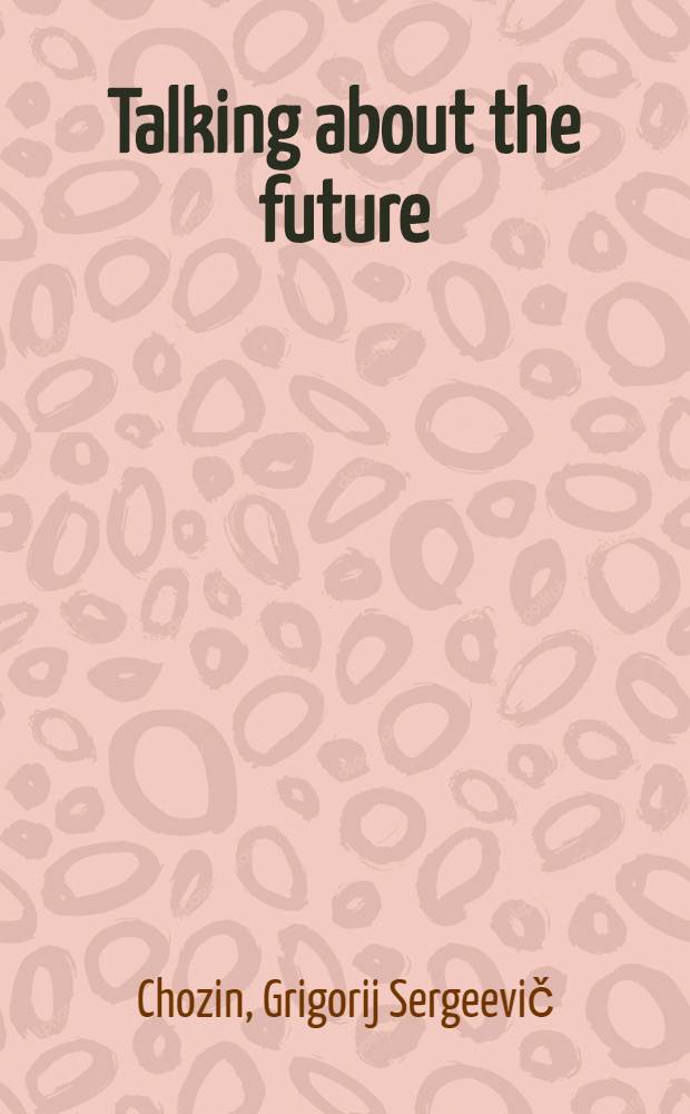 Talking about the future : Can we develop without disaster?