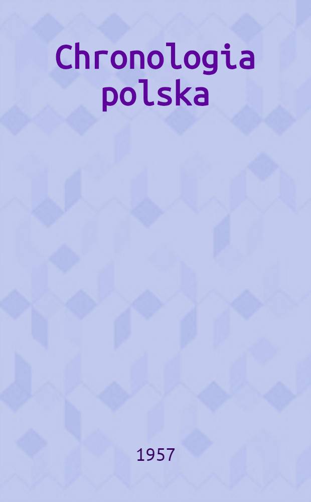 Chronologia polska