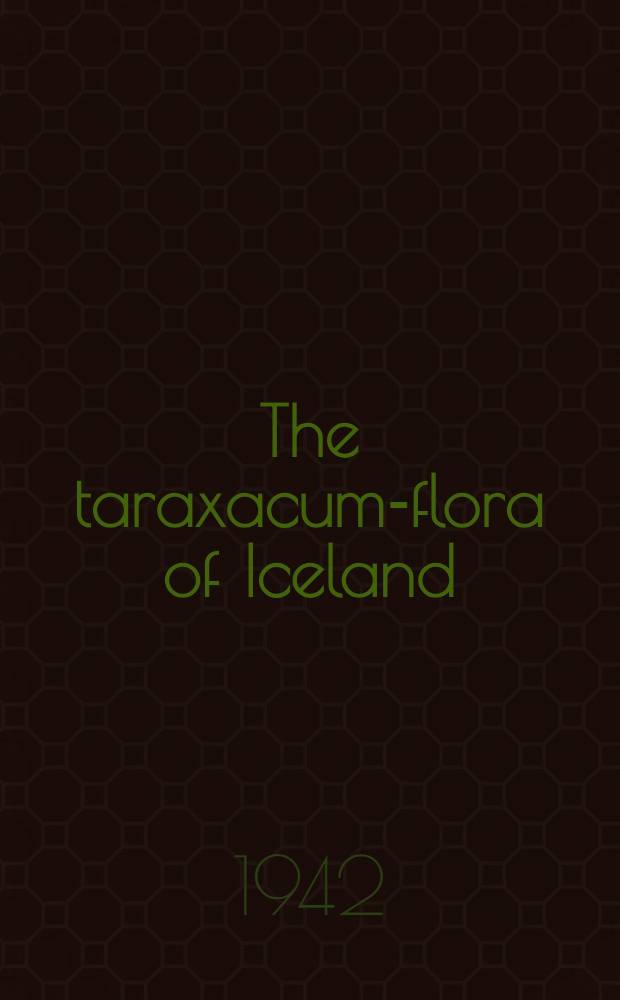 The taraxacum-flora of Iceland