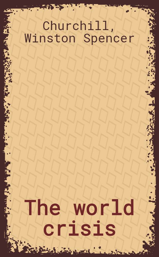 The world crisis