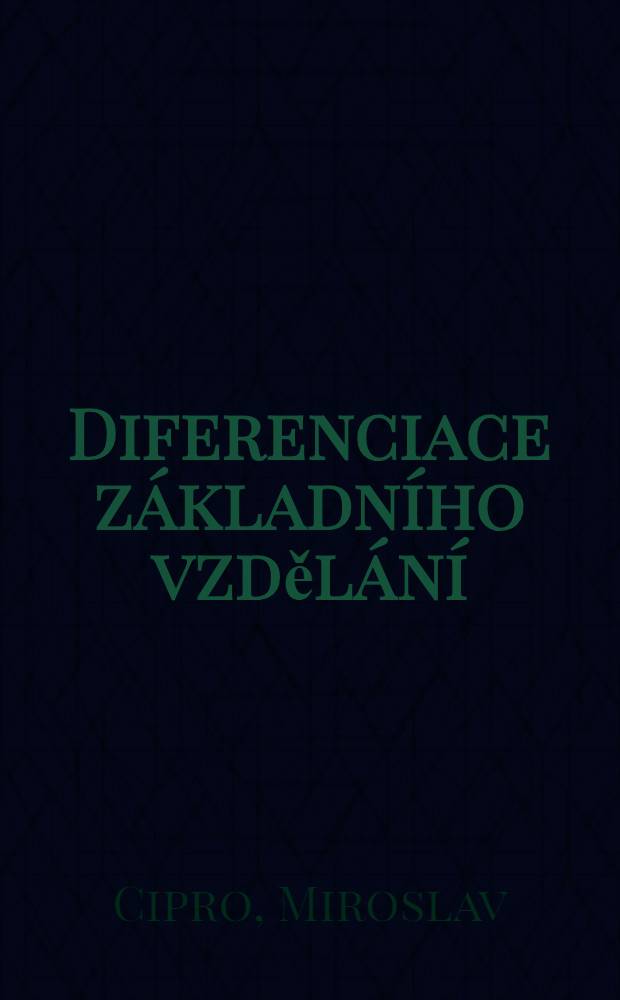 Diferenciace základního vzdělání