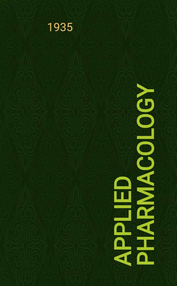 Applied pharmacology