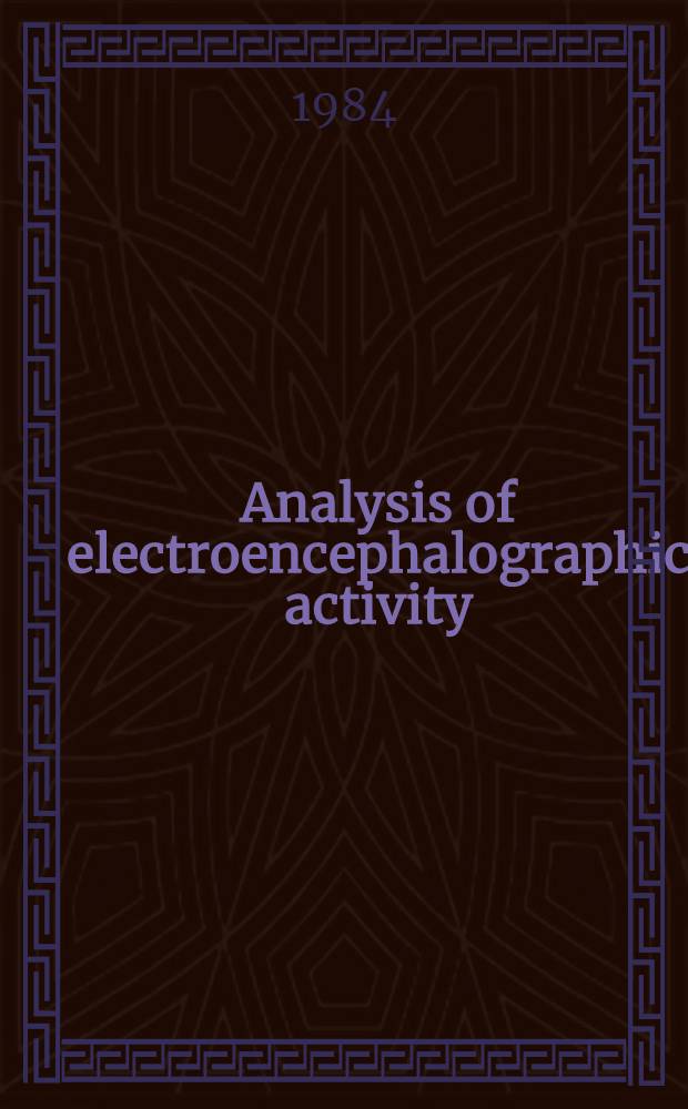Analysis of electroencephalographic activity : New model of the method of spontaneous and evoked activity summation in EEG