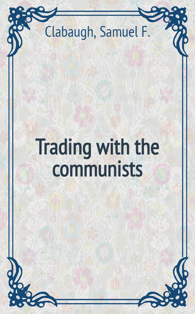 Trading with the communists