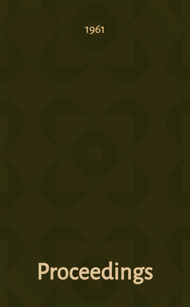 [Proceedings]