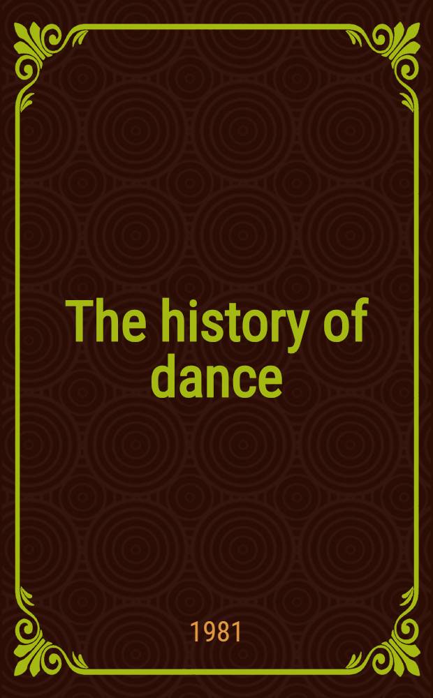 The history of dance