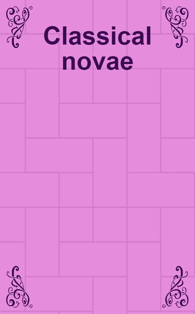 Classical novae