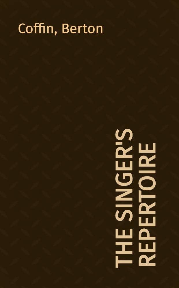 The singer's repertoire