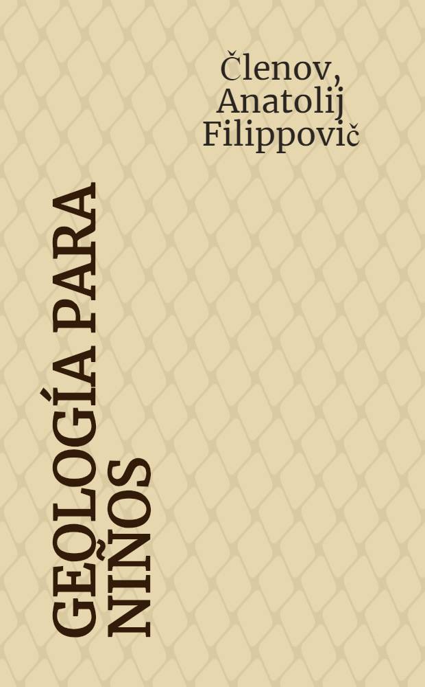 Geología para niños