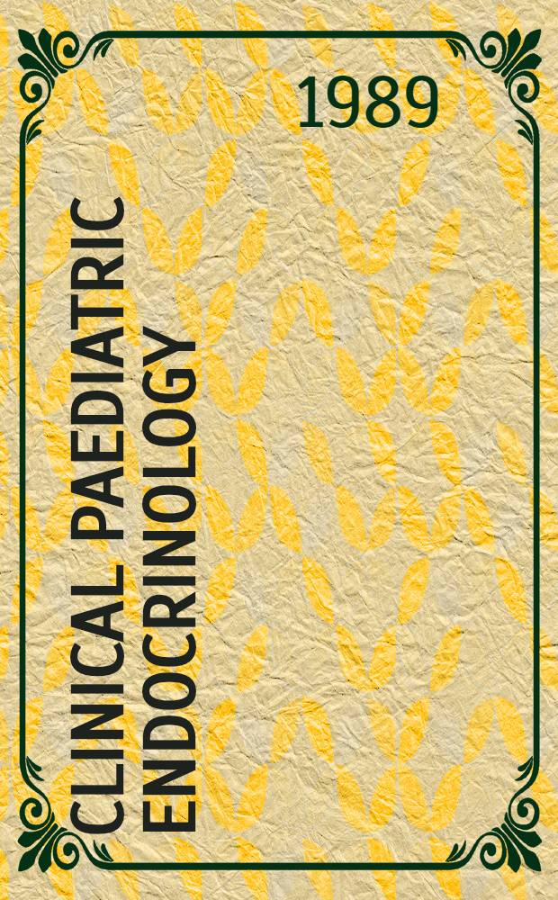 Clinical paediatric endocrinology