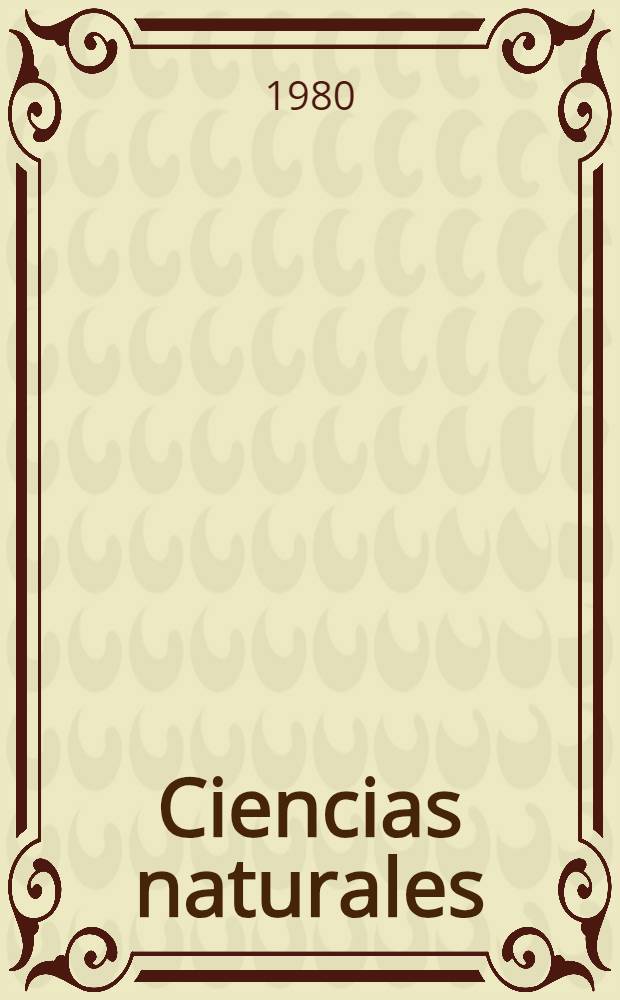 Ciencias naturales