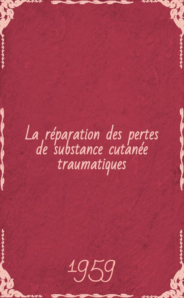 La réparation des pertes de substance cutanée traumatiques (brûlures exceptées) du peid et du cou-de-peid : (À propos de 30 observations)