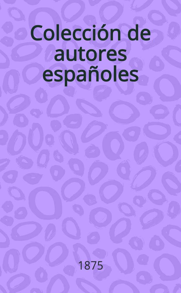 Colección de autores españoles