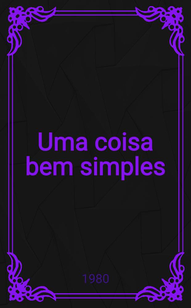 Uma coisa bem simples : Contos sov