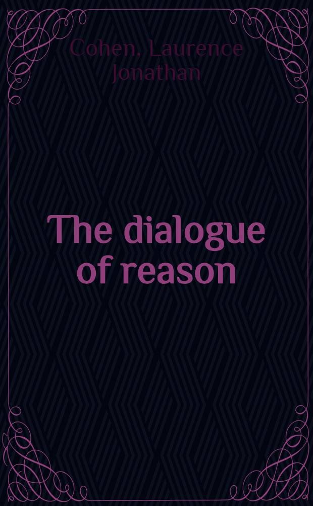 The dialogue of reason : An analysis of analytical philosophy