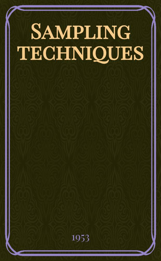 Sampling techniques